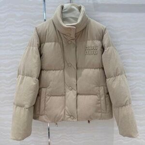 Miu Miu Light Tan Puffer Jacket